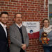 Spendenübergabe beim Kinderhospiz in Lingen. Die Geschäftsführung der TranGate GmbH überreicht eine Spende in Höhe von 5000€.