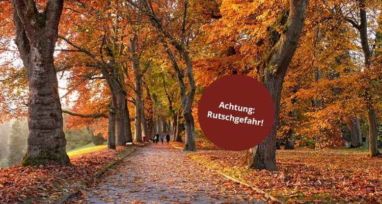 Rutschgefahr im Herbst: Risiken, Pflichten und Vorbeugung